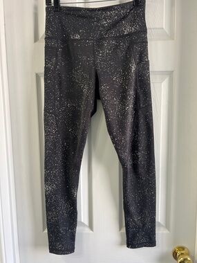 ZYIA Black with White Speckle Athletic Leggings